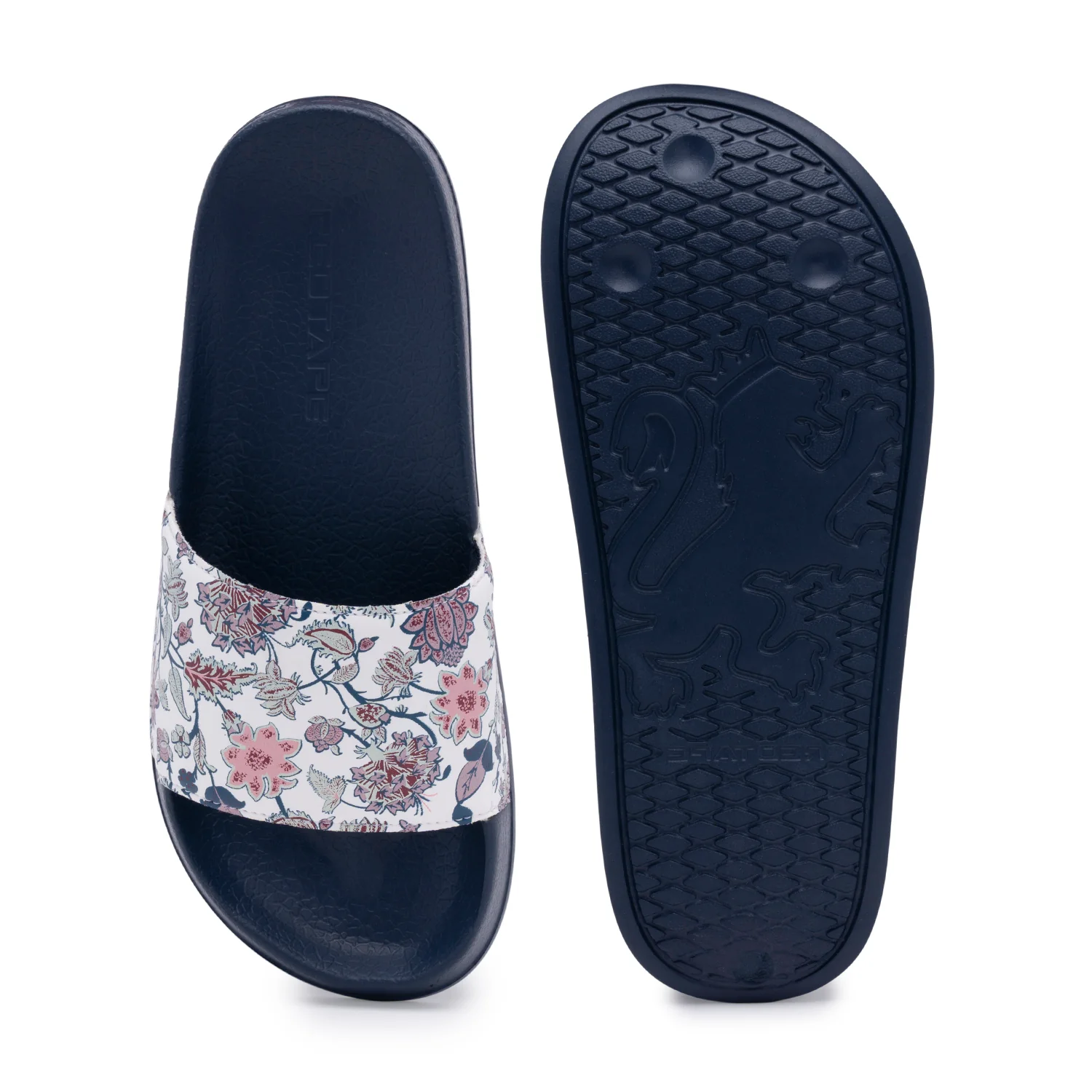 Women Navy Sliders - Image 6