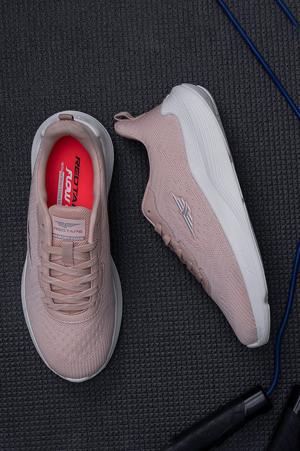Women Peach Walking Shoes