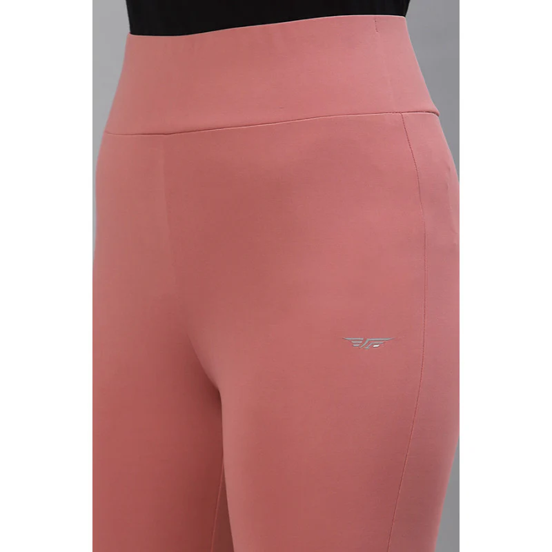 Women's Pink Solid Activewear Legging - Image 3