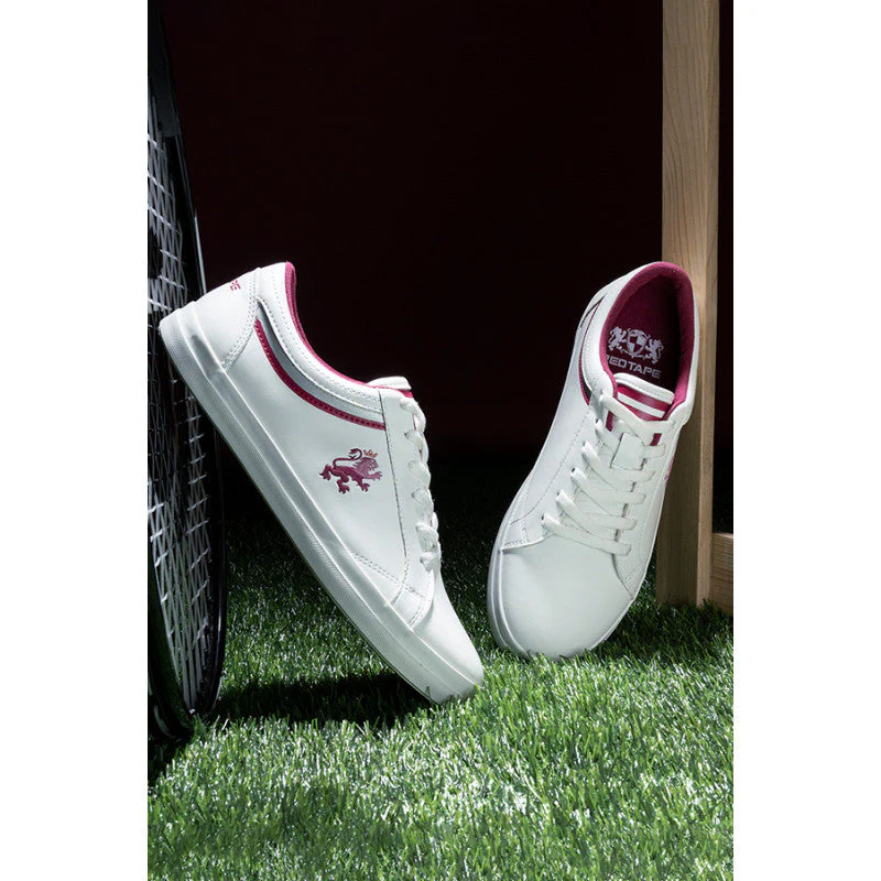 Women's WHITE/PINK Sneakers