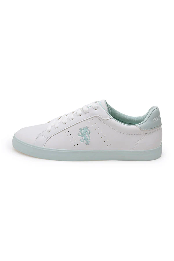 Women's White/Blue Sneakers - Image 4