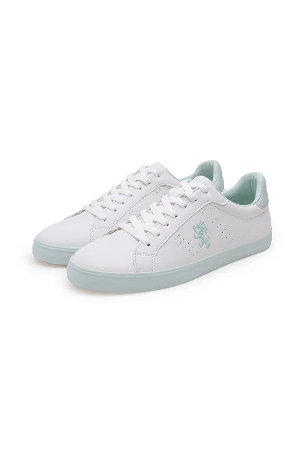 Women's White/Blue Sneakers - Image 5
