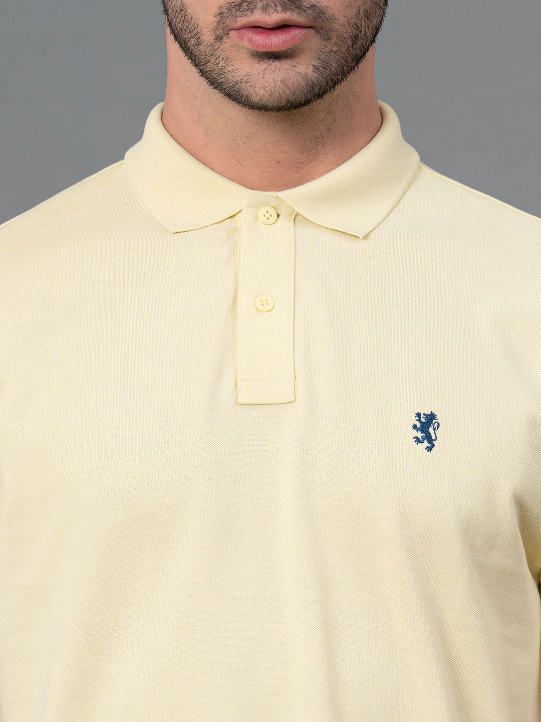 Yellow Men's Polo T-Shirt - Image 4