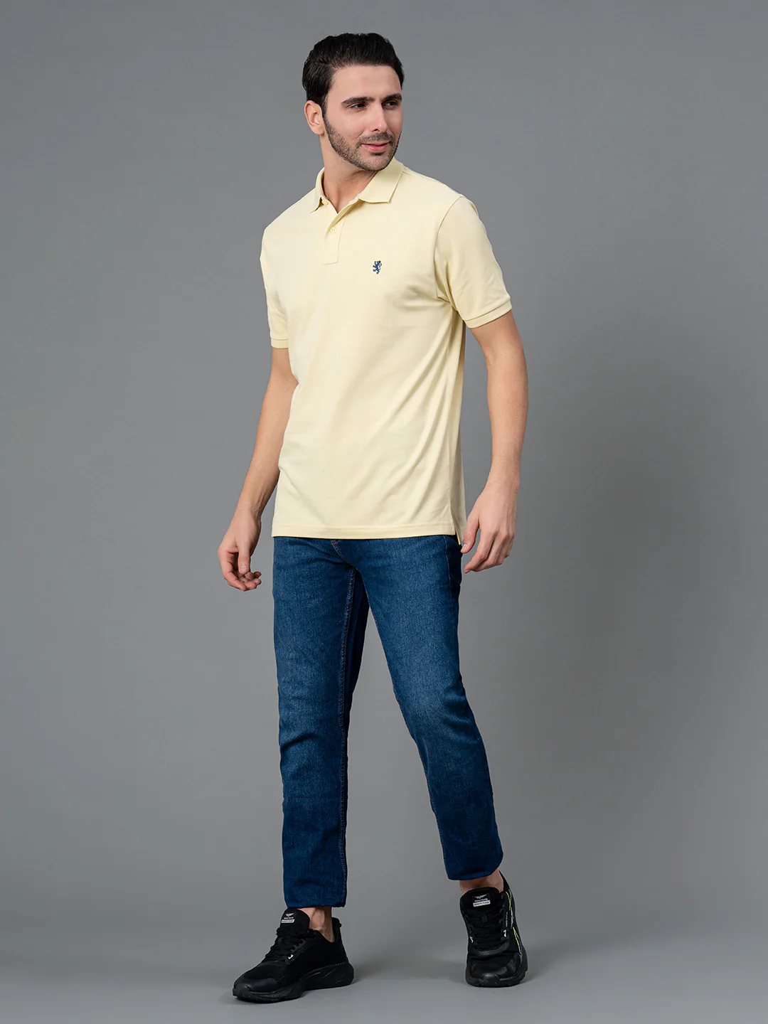 Yellow Men's Polo T-Shirt - Image 5