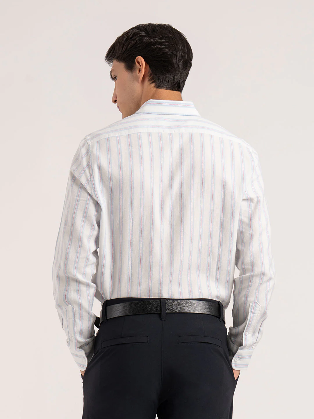 Button Down Striped Shirt for Men - Image 4