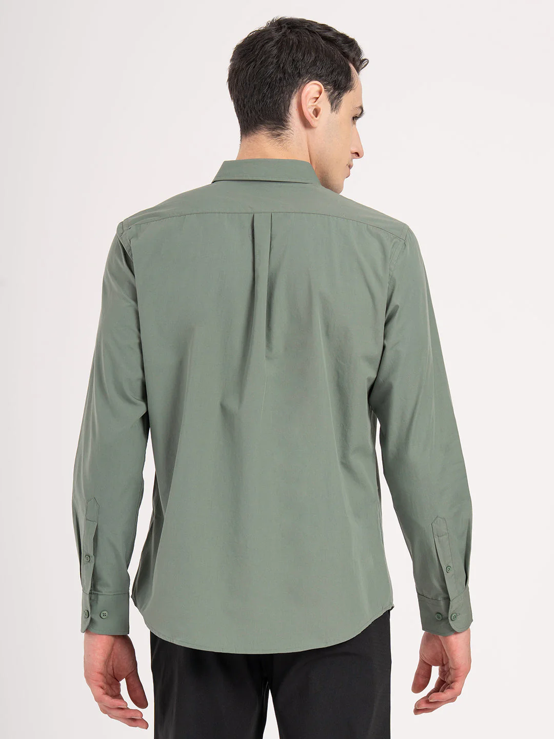 Mens Full Sleeve Solid Shirt - Image 4