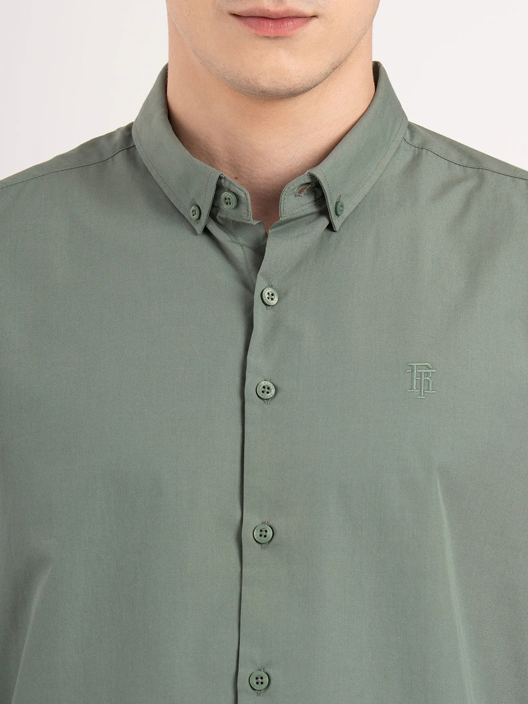 Mens Full Sleeve Solid Shirt - Image 5