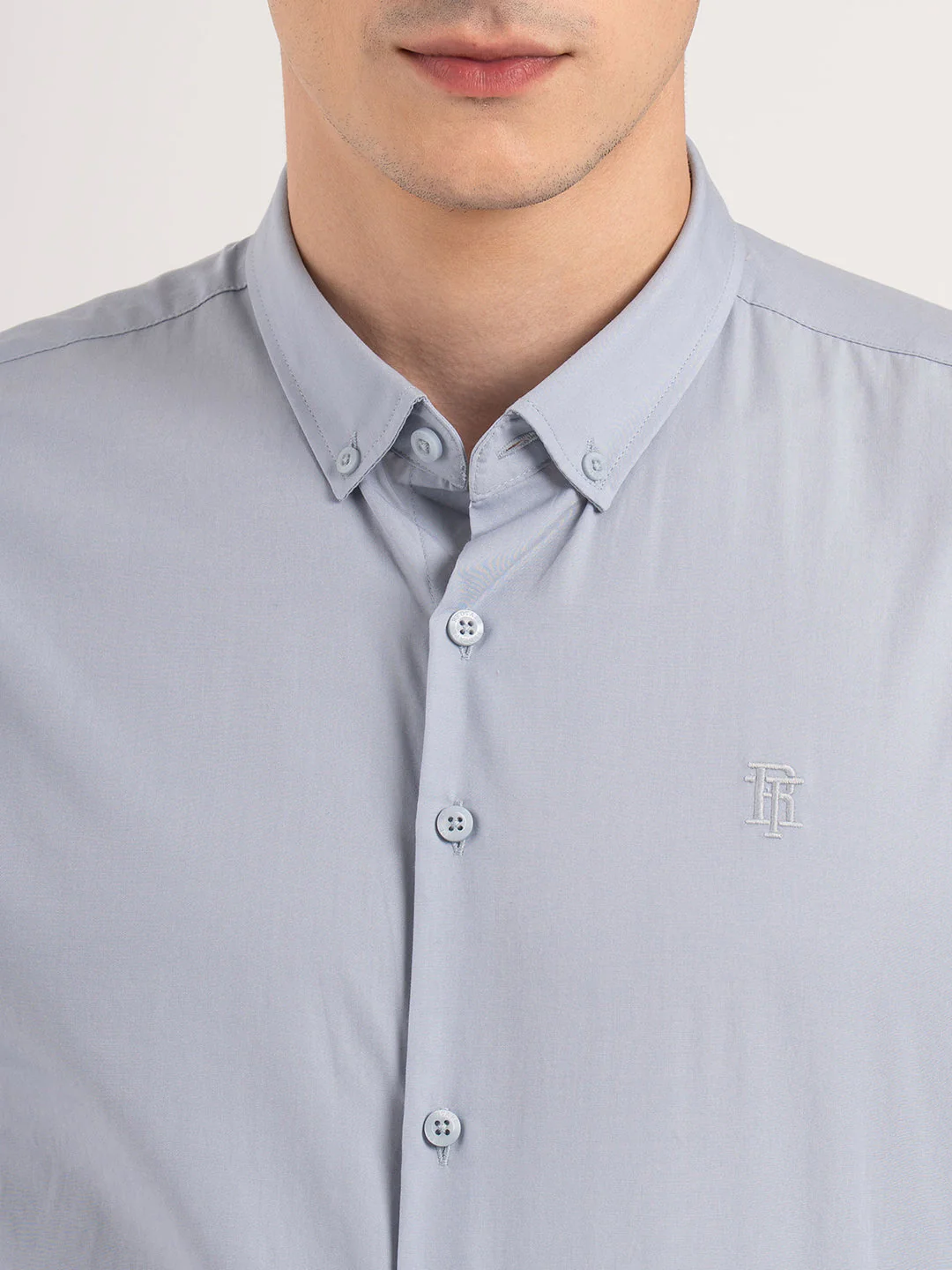 Mens Full Sleeve Solid Shirt - Image 5