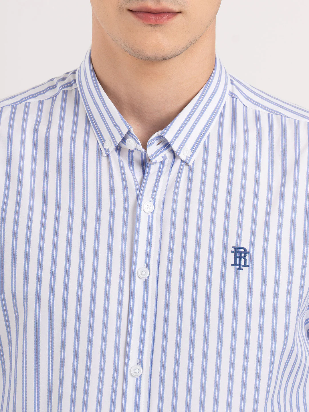 Mens Full Sleeve Striped Shirt - Image 5