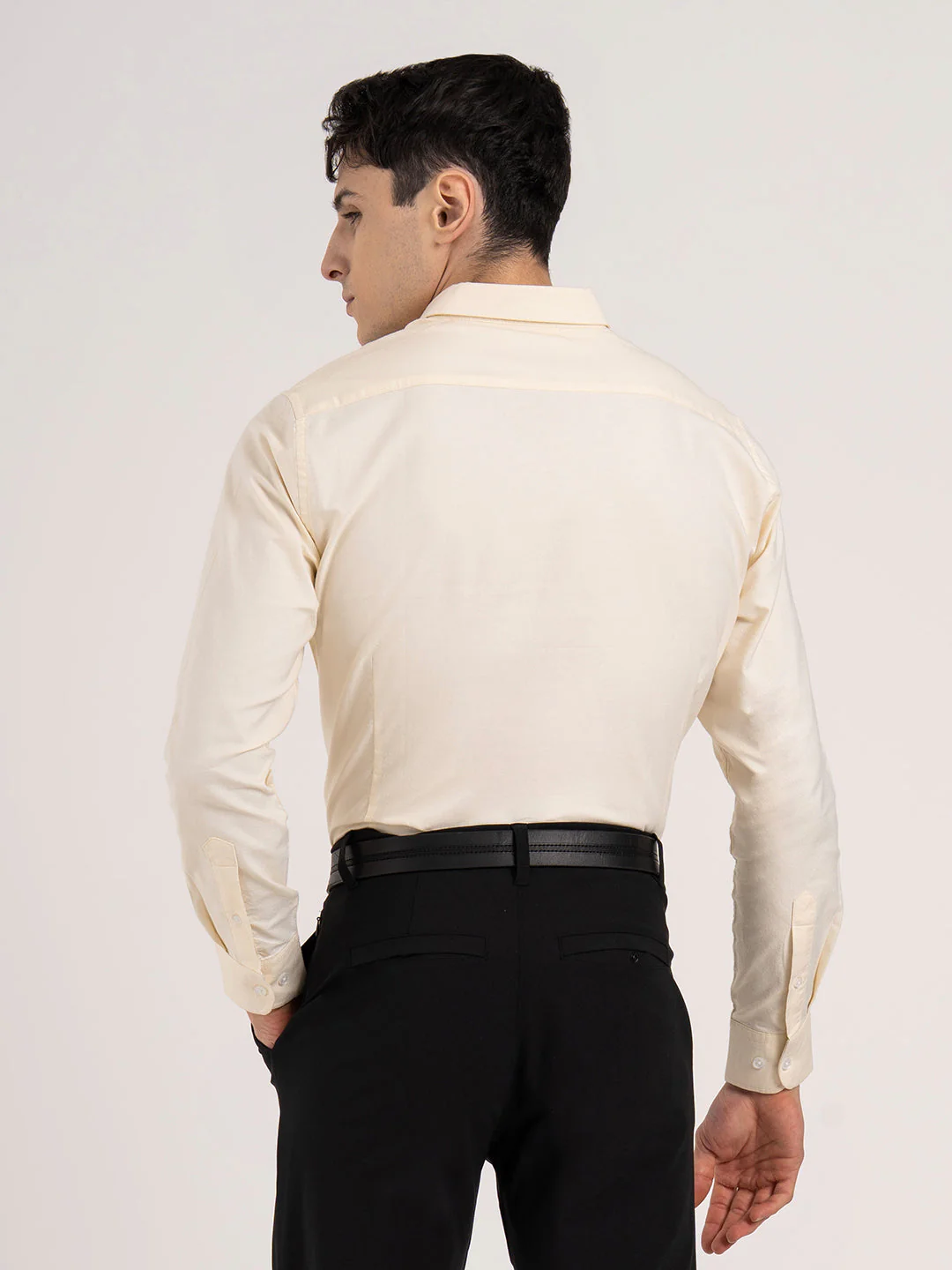 Mens Solid Oxford Shirt - Image 4