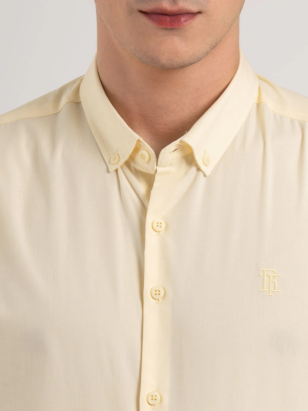 Mens Full Sleeve Solid Shirt - Image 5
