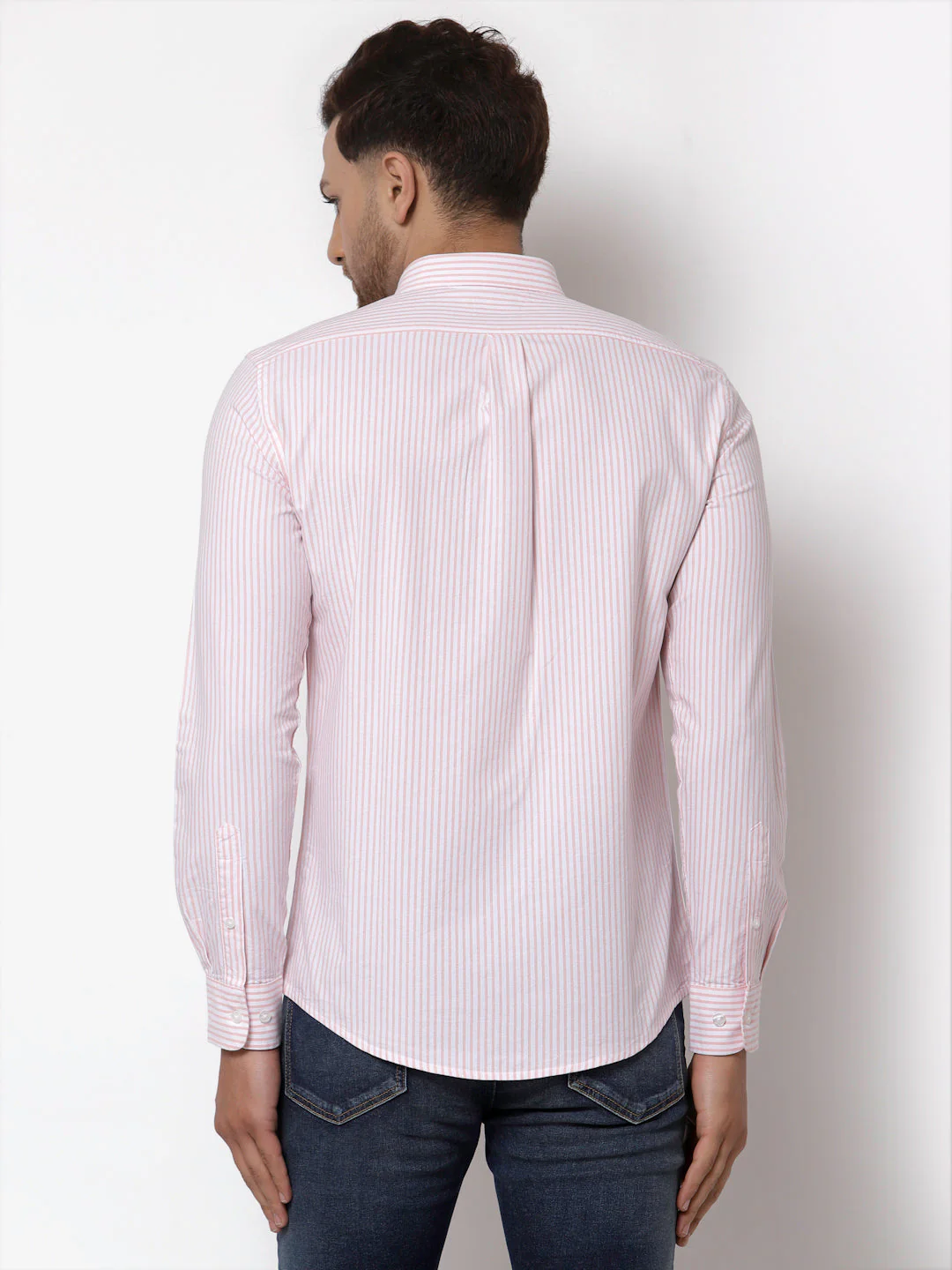 Regular Fit Striped Cotton Shirt for Men - Image 4