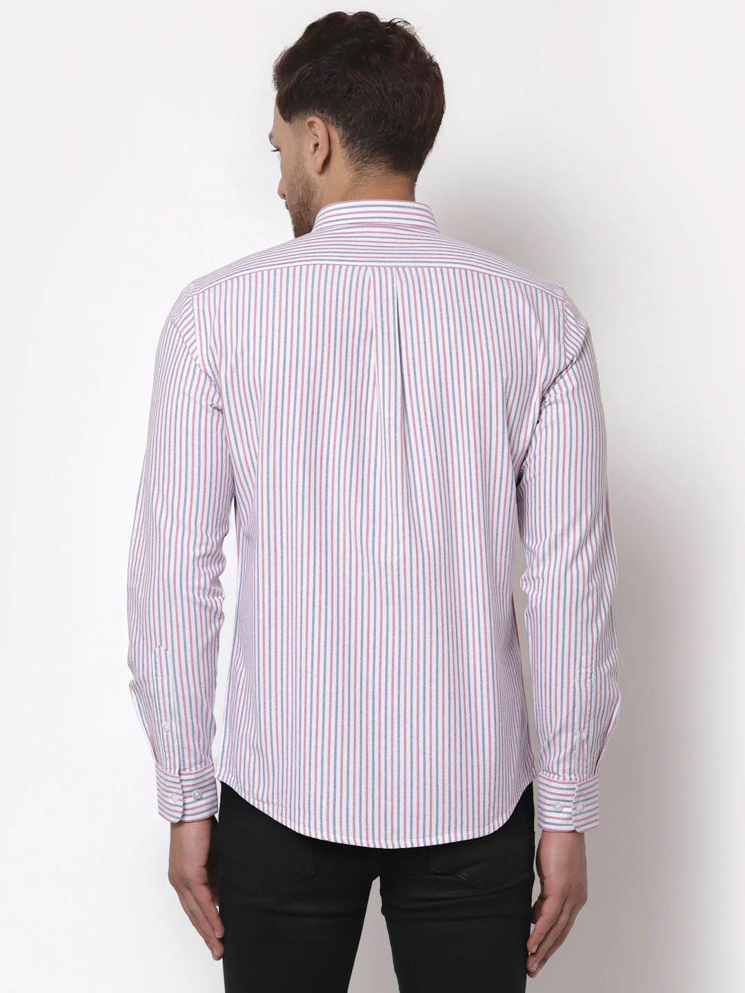 Regular Fit Striped Cotton Shirt for Men - Image 4