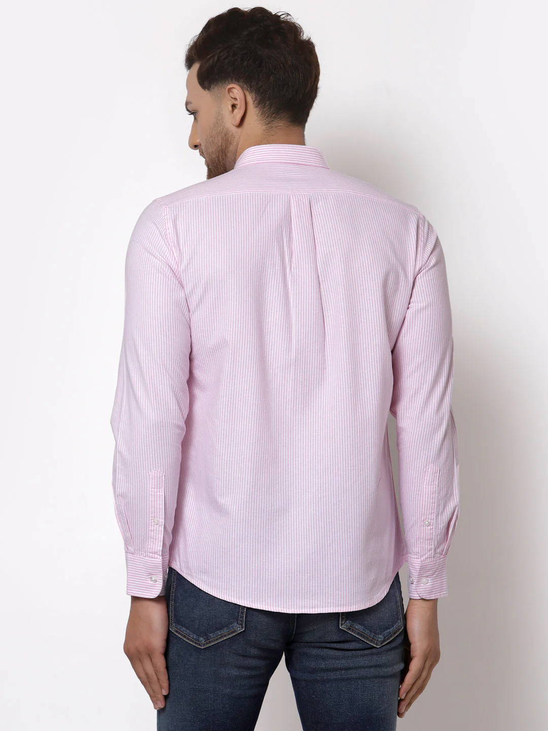 Regular Fit Striped Cotton Shirt for Men - Image 4