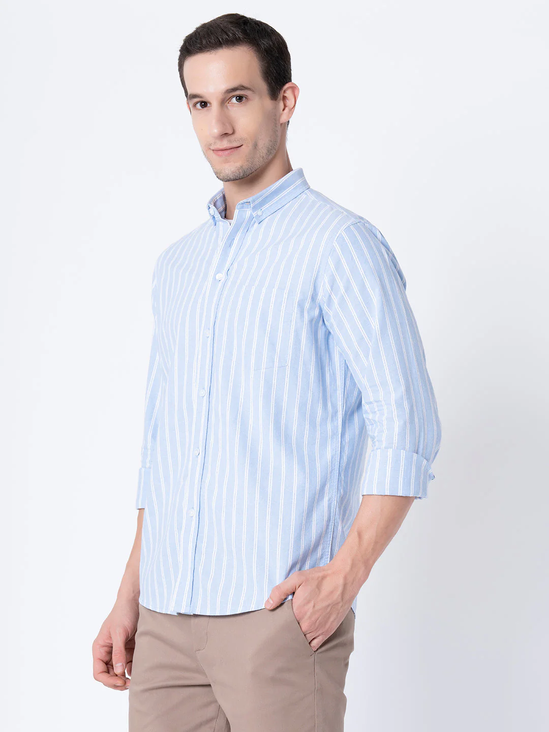 Regular Fit Striped Shirt for Men - Image 2