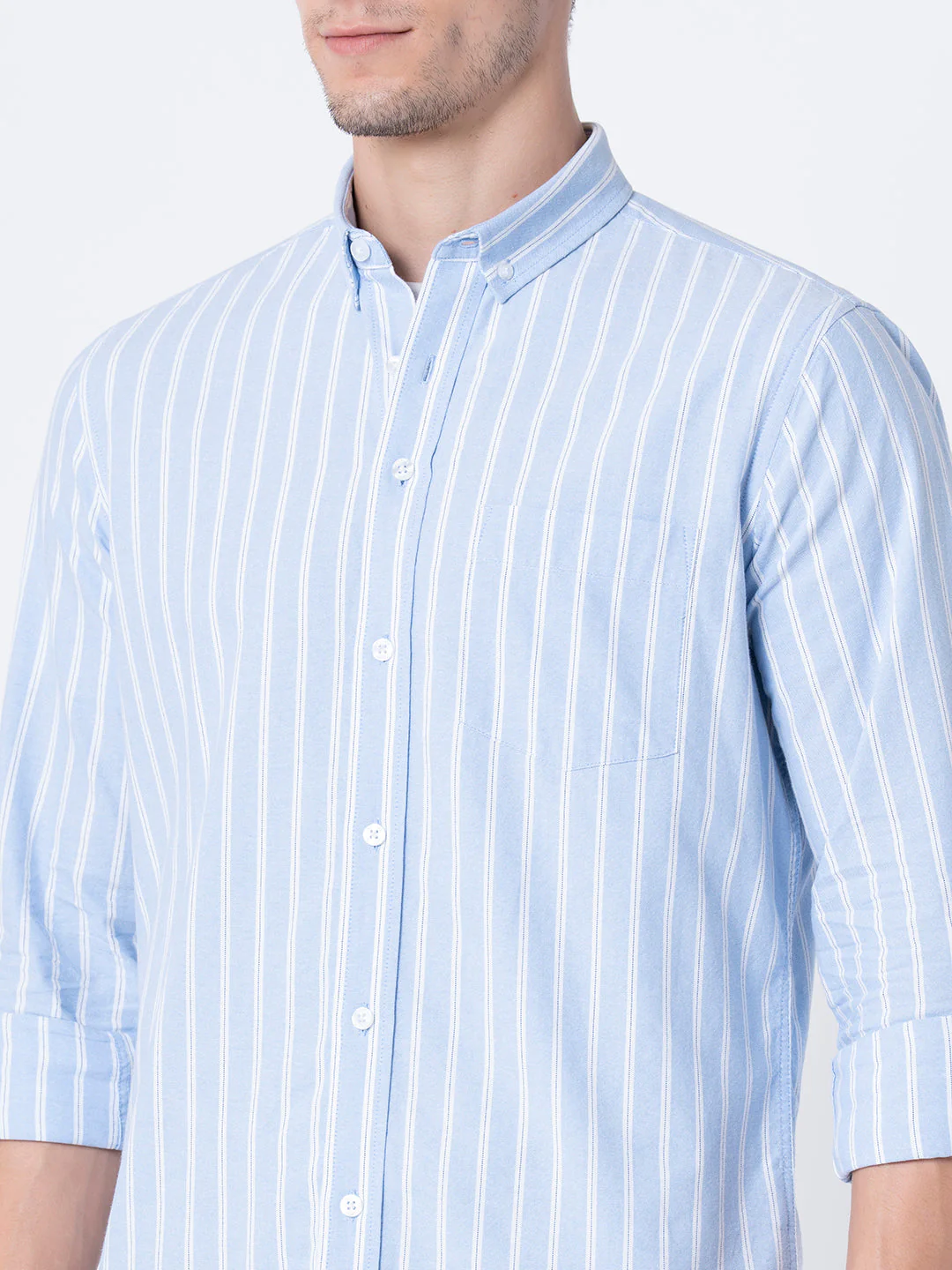 Regular Fit Striped Shirt for Men - Image 4