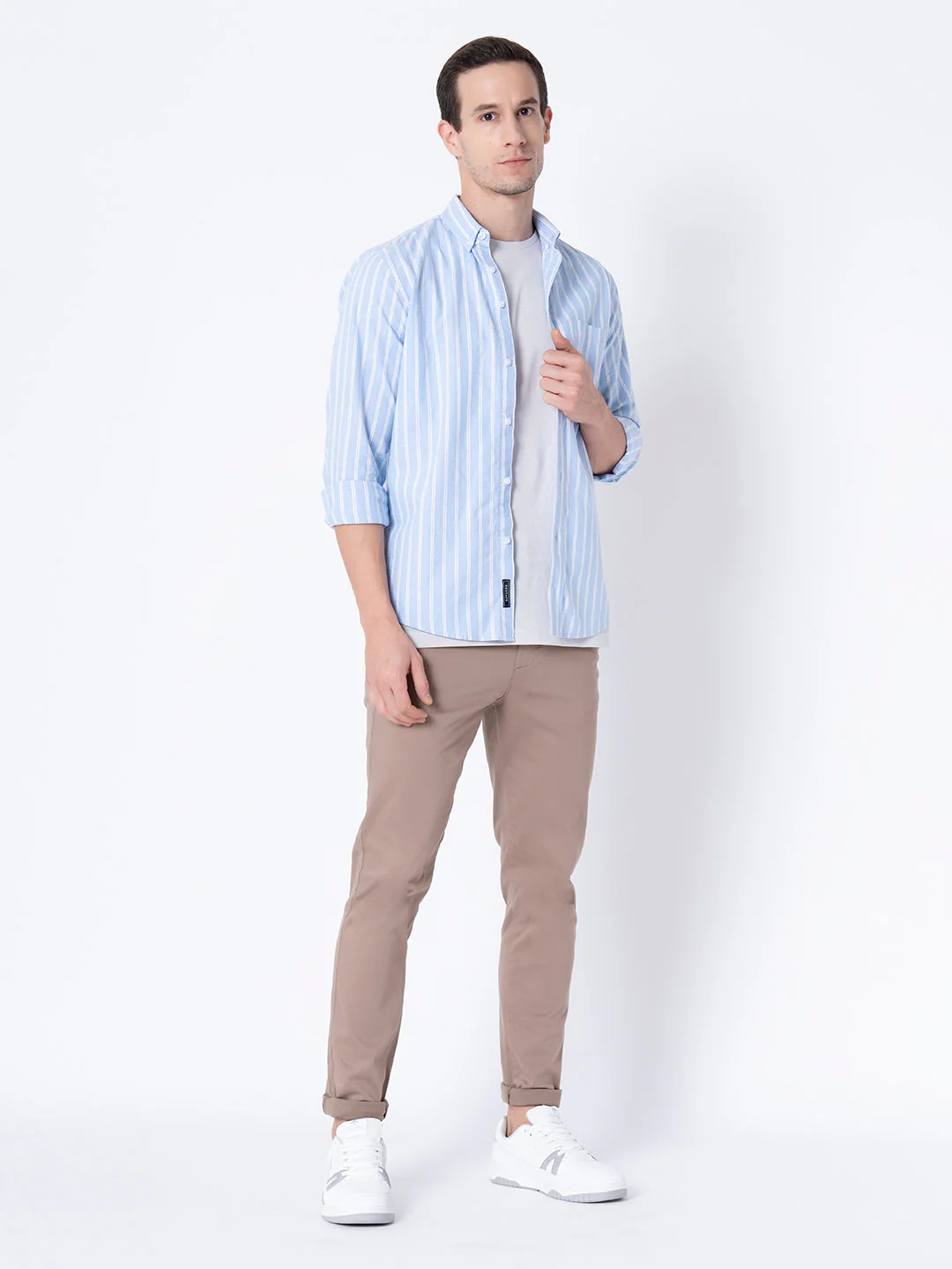 Regular Fit Striped Shirt for Men - Image 5