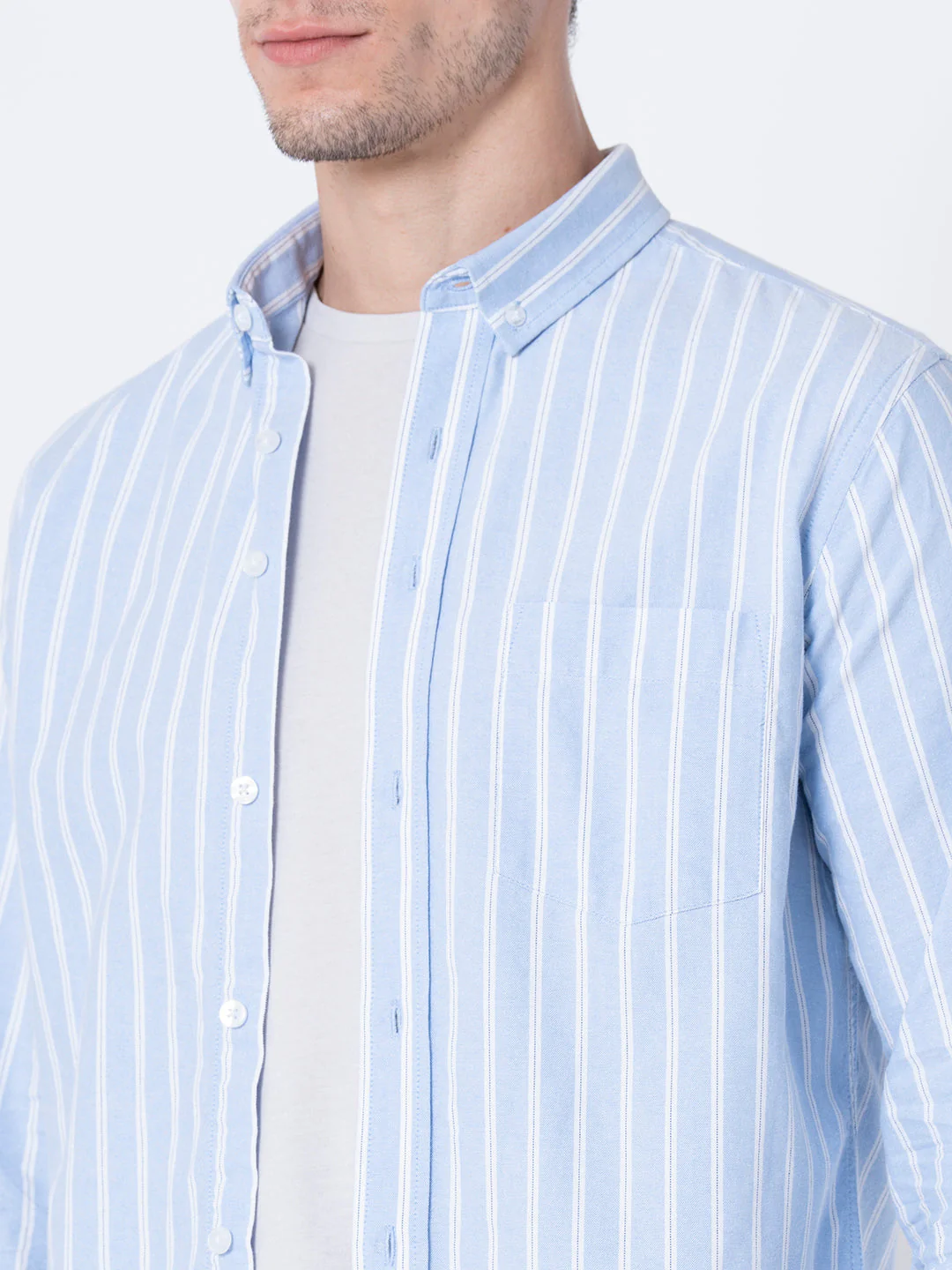Regular Fit Striped Shirt for Men - Image 6