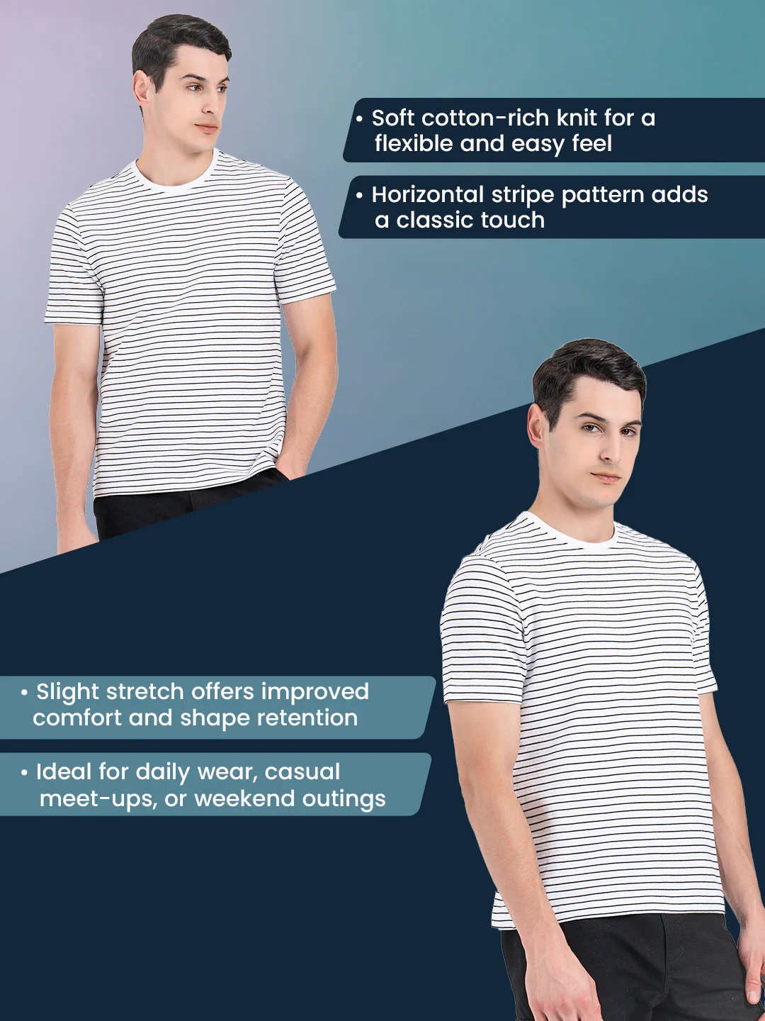 Round Neck T-shirt for Men - Image 2