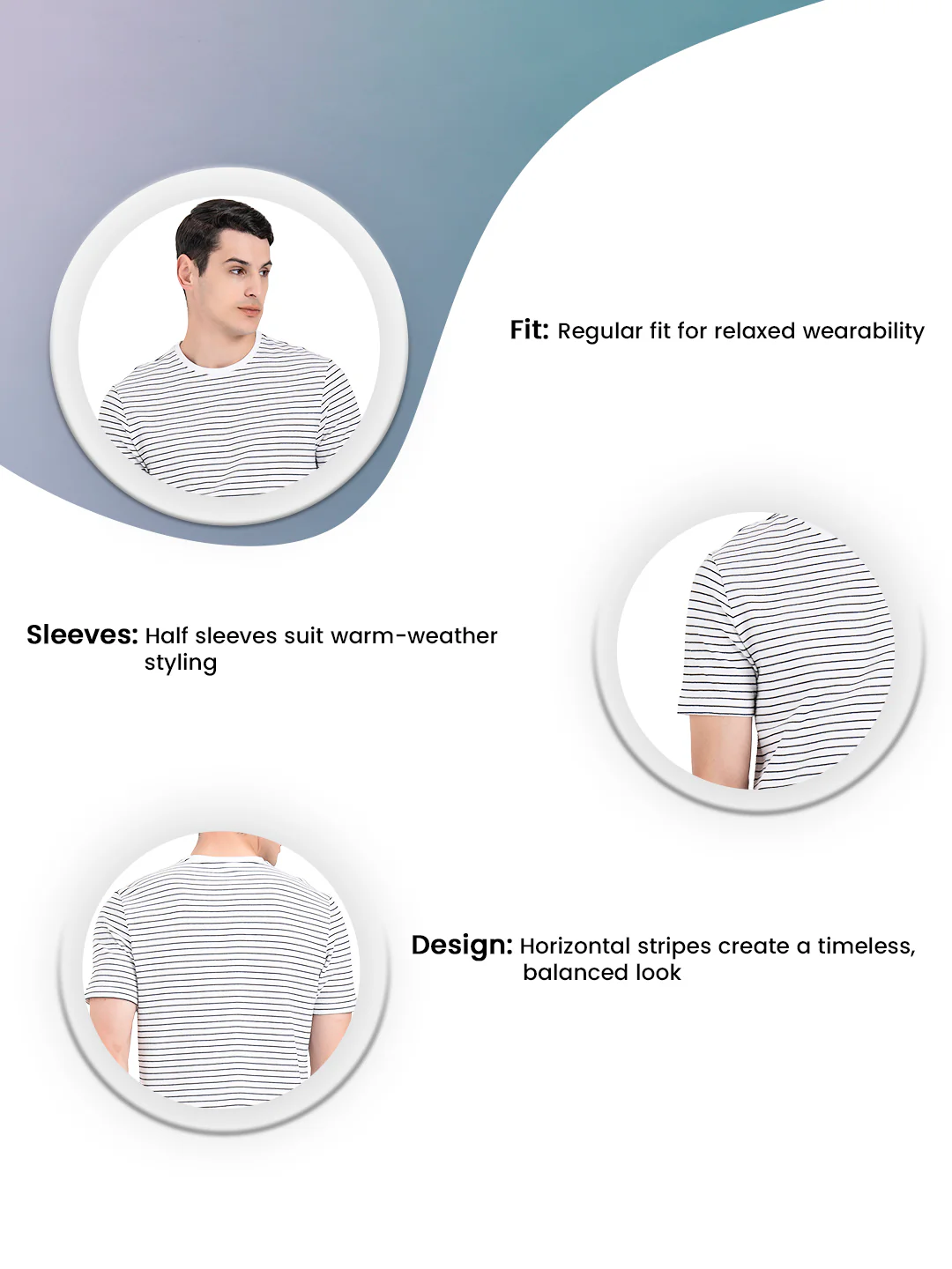 Round Neck T-shirt for Men - Image 3