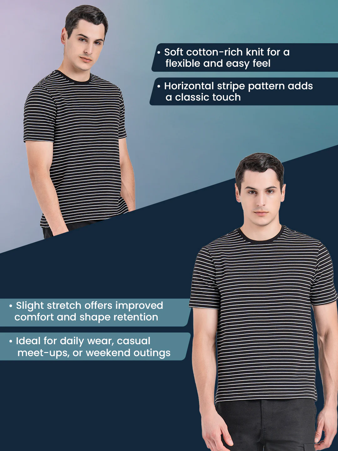 Round Neck T-shirt for Men - Image 2