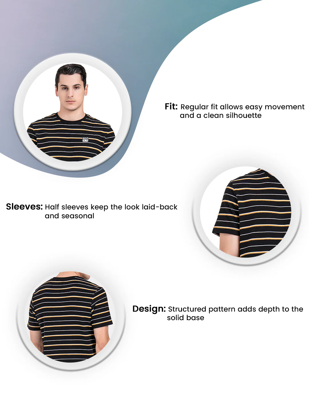 Round Neck T-shirt for Men - Image 3