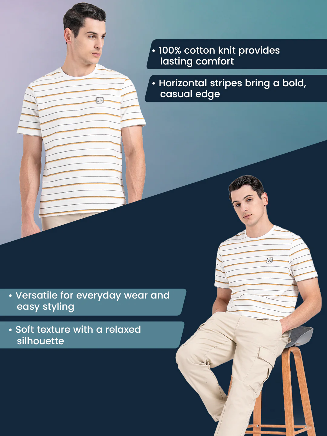 Round Neck T-shirt for Men - Image 2