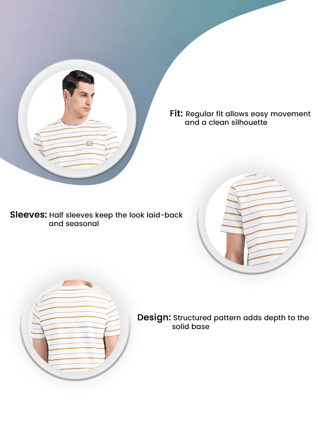Round Neck T-shirt for Men - Image 3