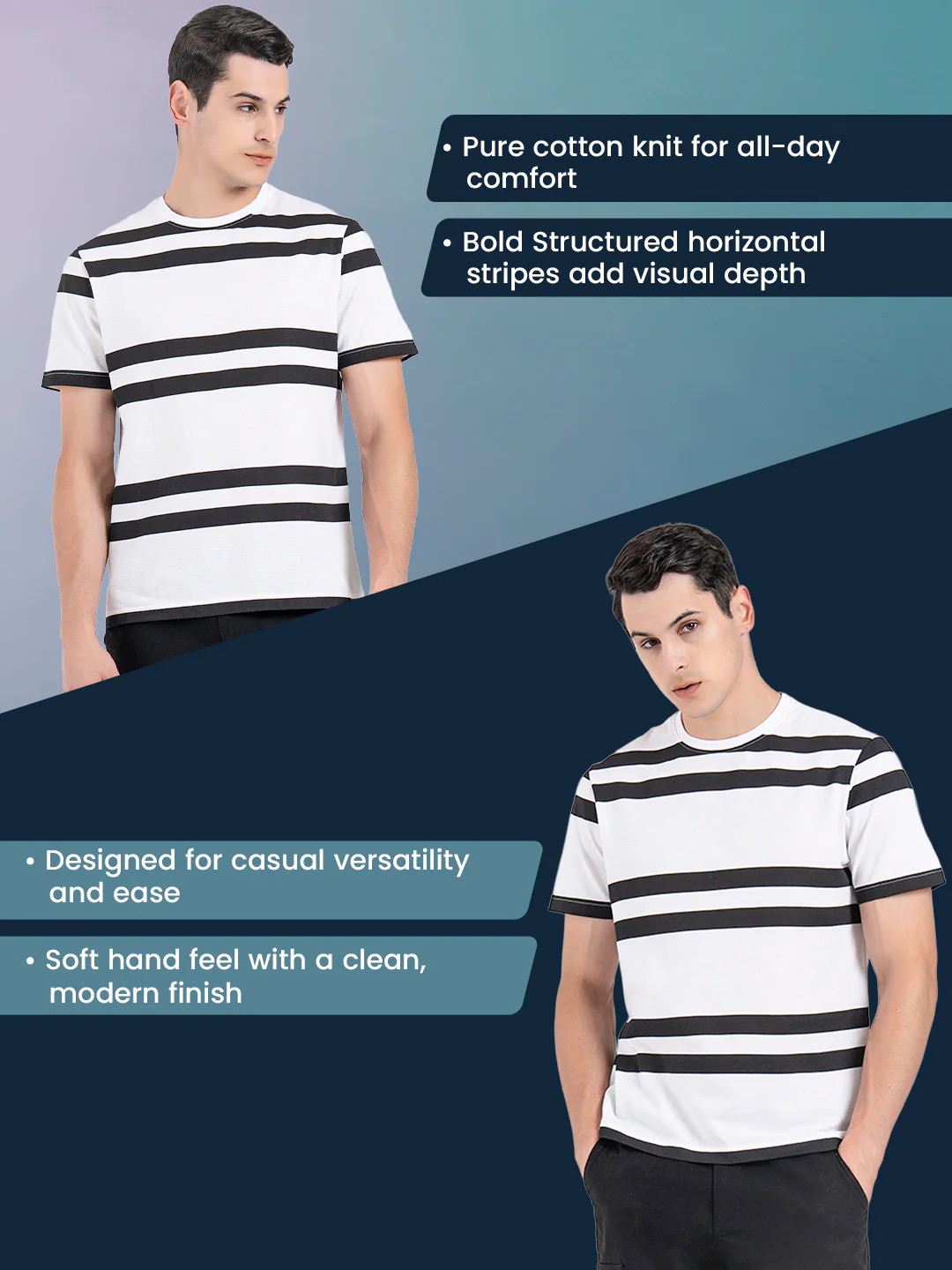 Round Neck T-shirt for Men - Image 2