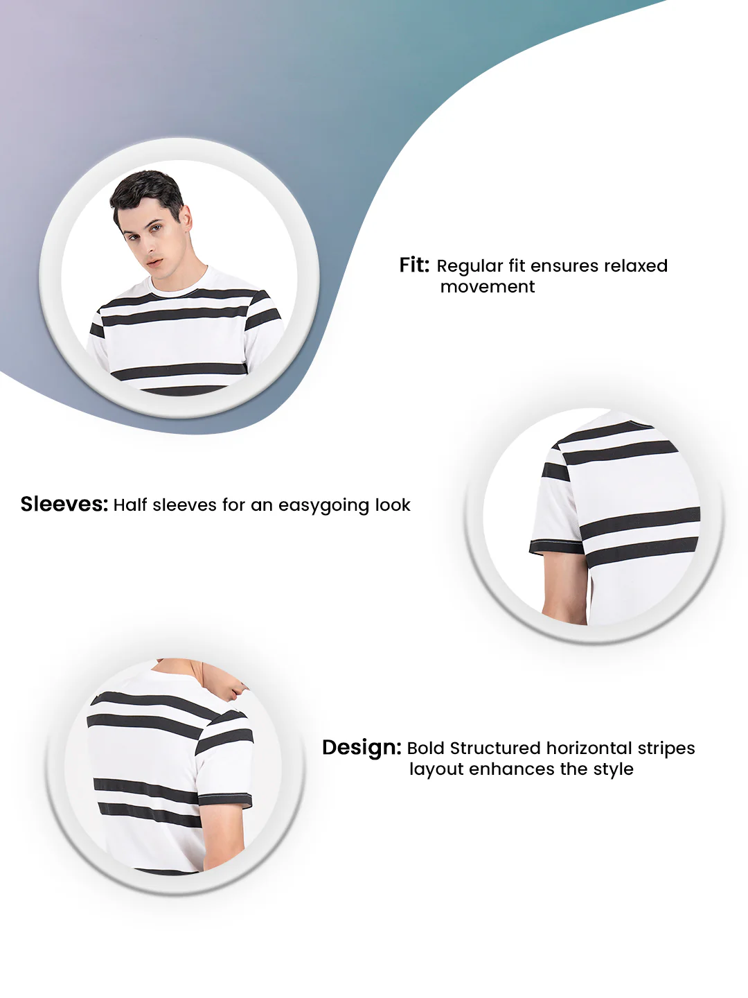 Round Neck T-shirt for Men - Image 3