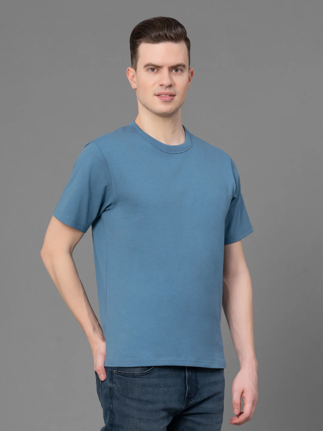 Round Neck T-Shirt for Men - Image 2