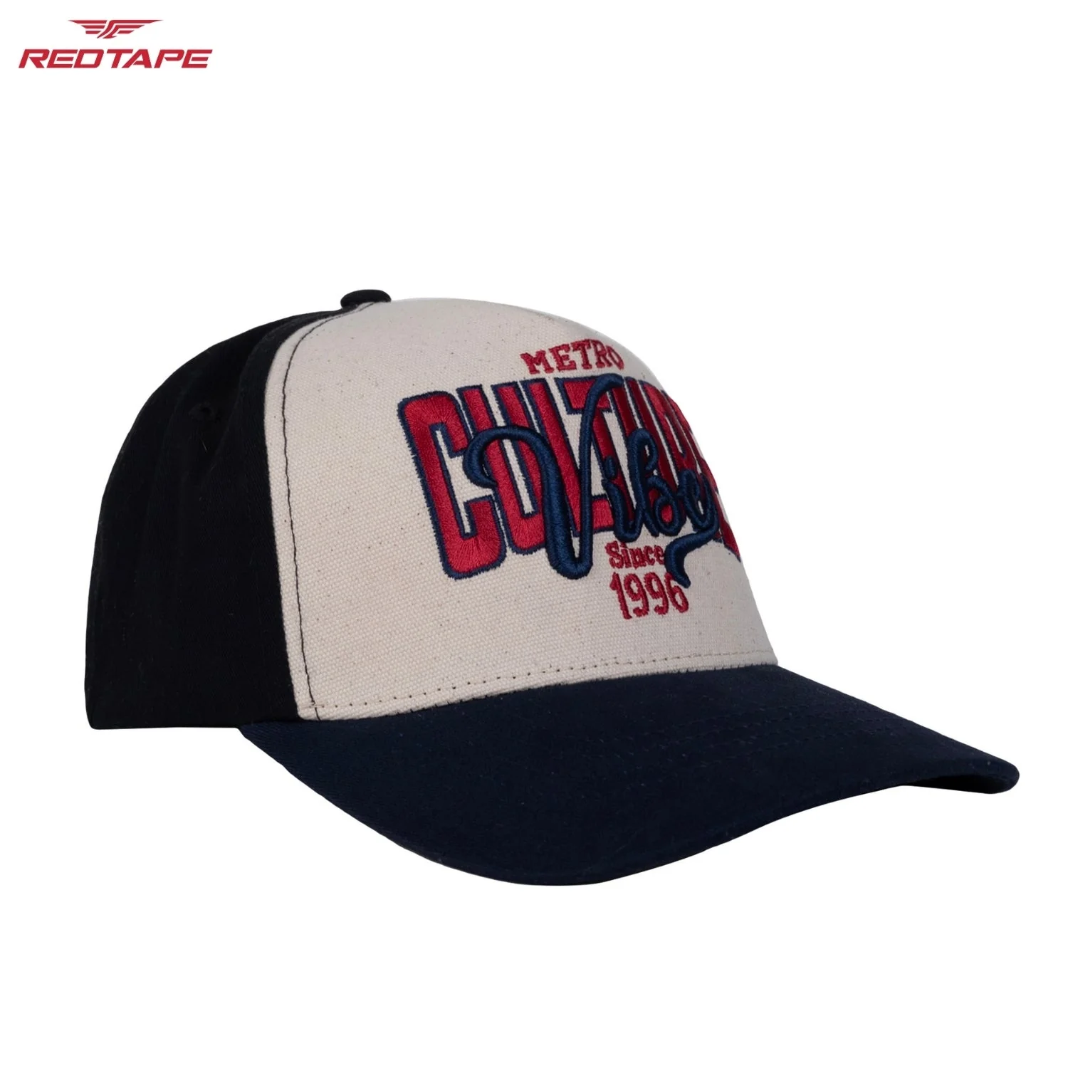 Sand Ash & Navy Colourblocked Baseball Unisex Cap for Men & Women - Image 7