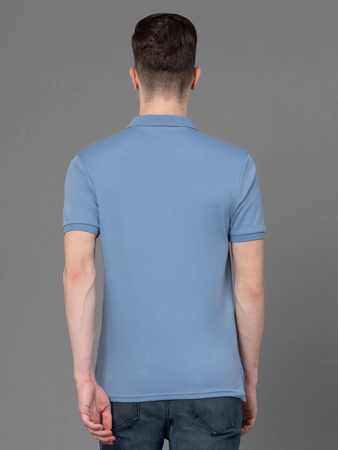 Satin Polo T-Shirt for Men - Image 3