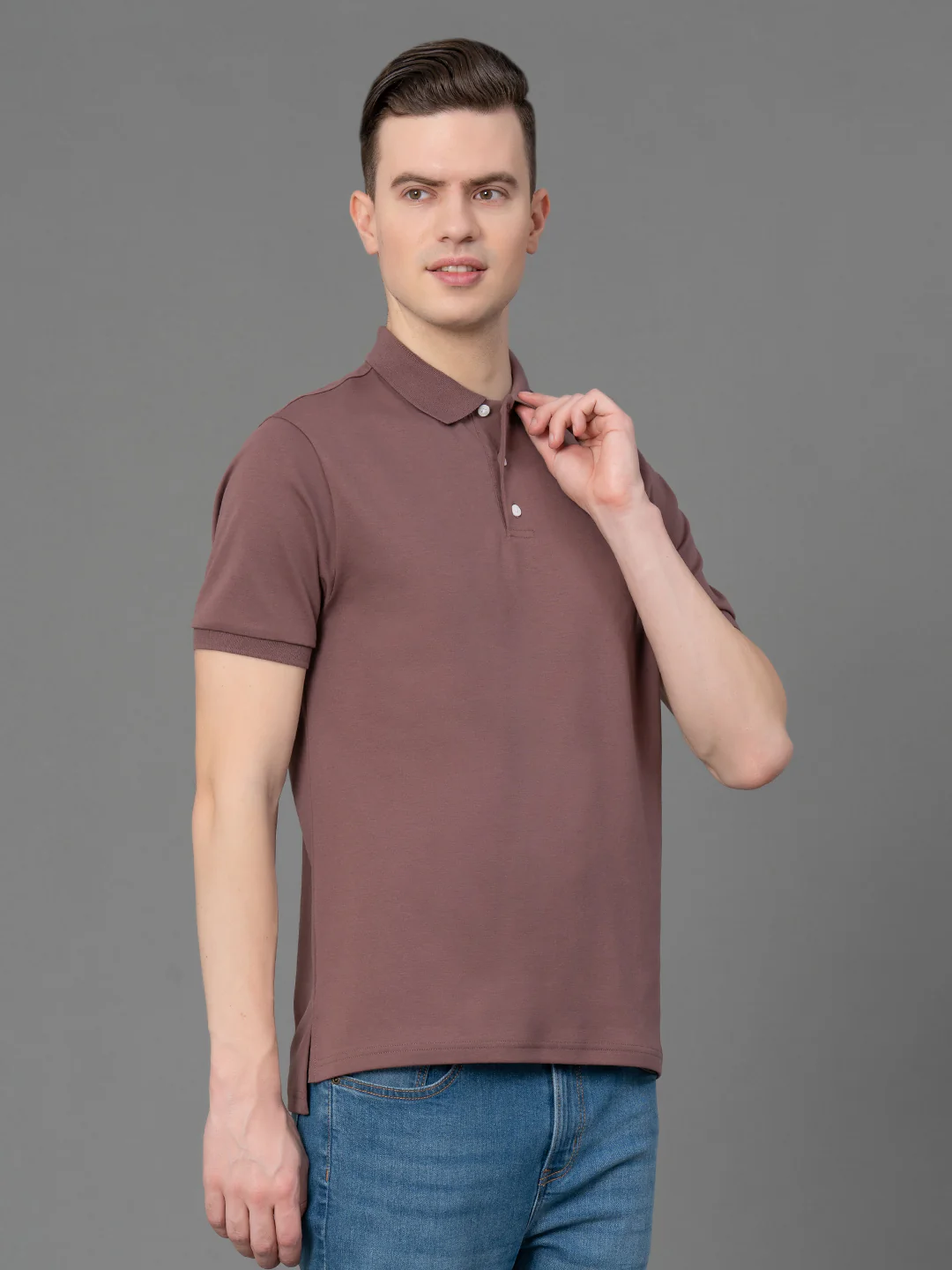 Satin Polo T-Shirt for Men - Image 2