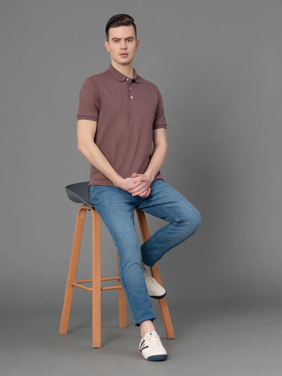 Satin Polo T-Shirt for Men - Image 5