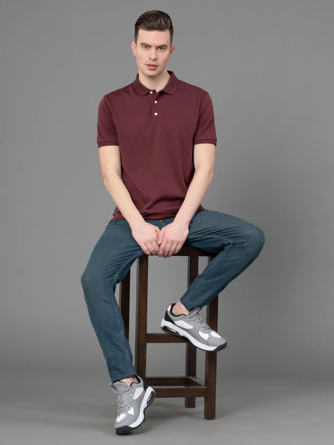 Satin Polo T-Shirt for Men - Image 5