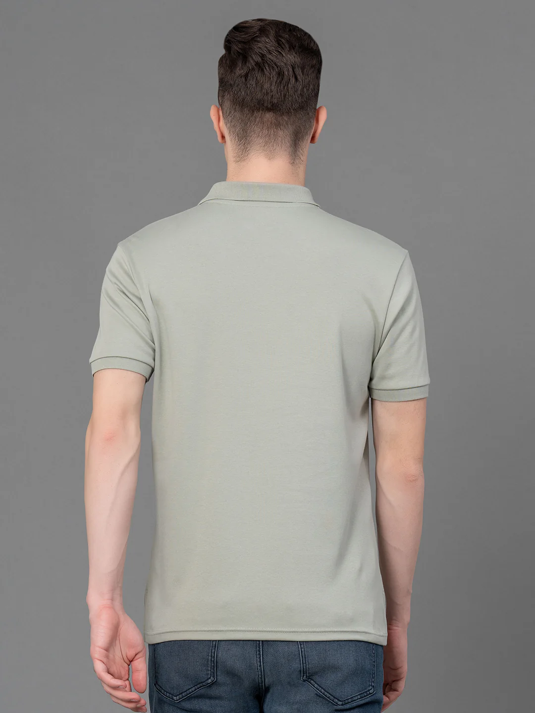 Satin Polo T-Shirt for Men - Image 3