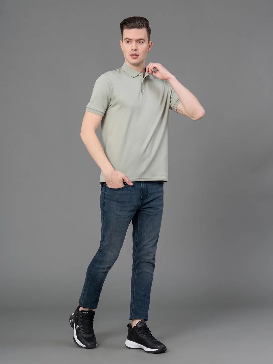 Satin Polo T-Shirt for Men - Image 5