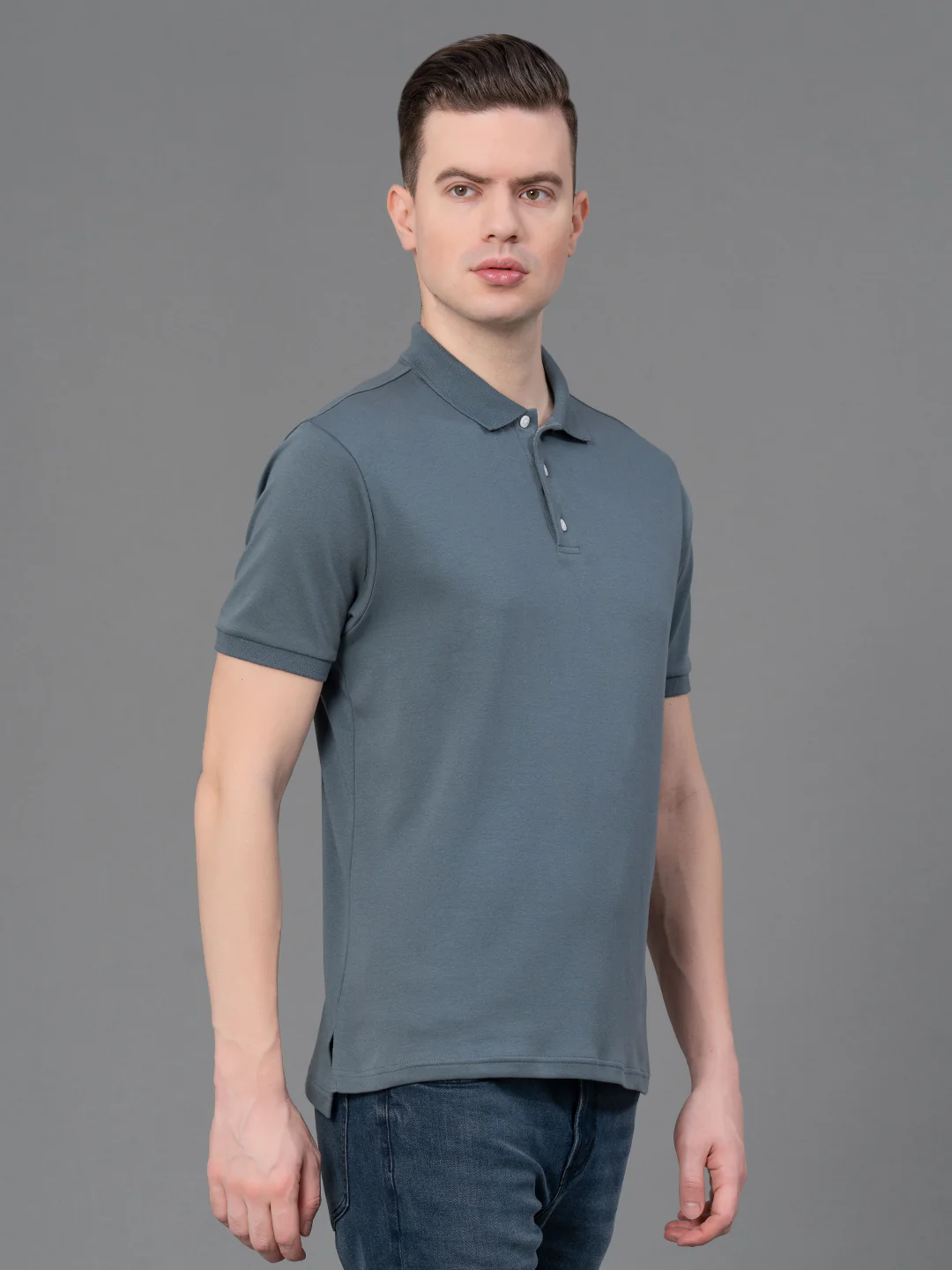 Satin Polo T-Shirt for Men - Image 2
