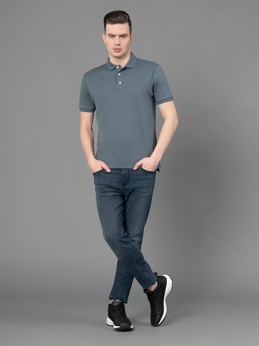 Satin Polo T-Shirt for Men - Image 5