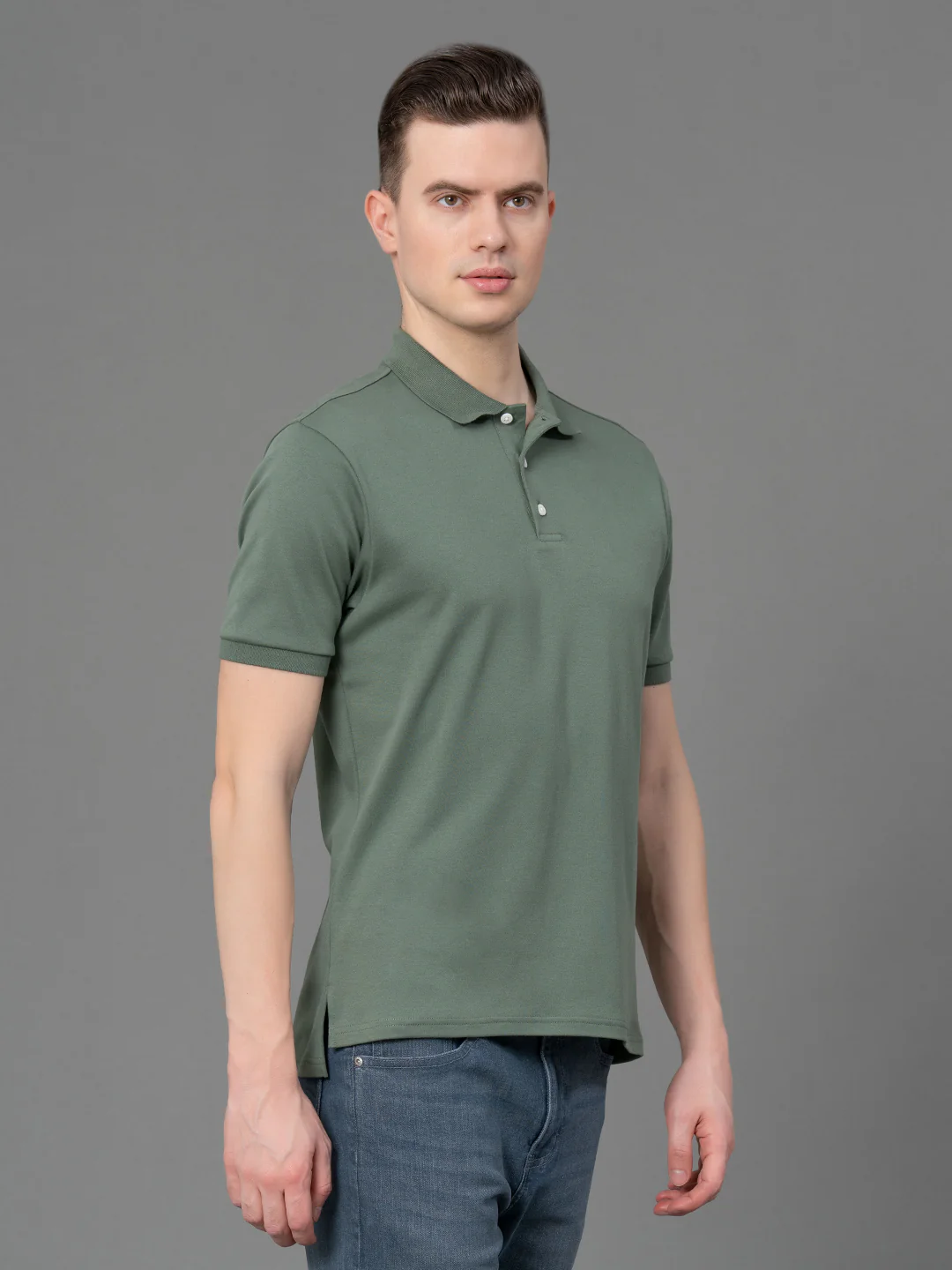 Satin Polo T-Shirt for Men - Image 2
