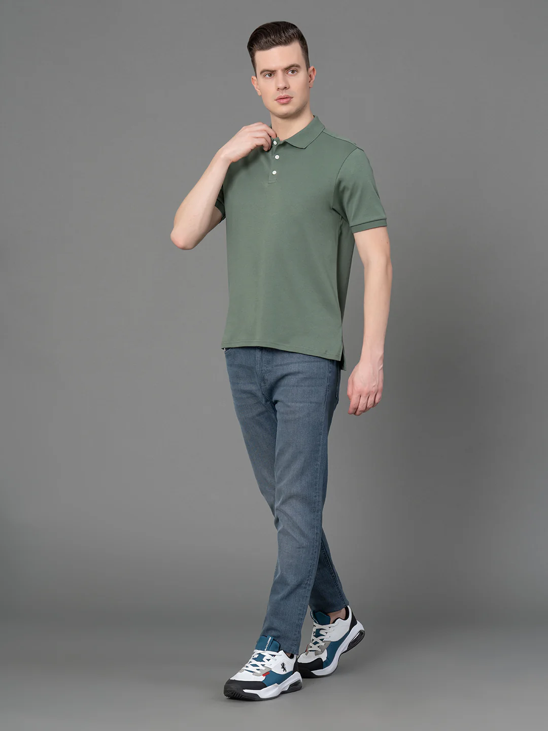Satin Polo T-Shirt for Men - Image 5