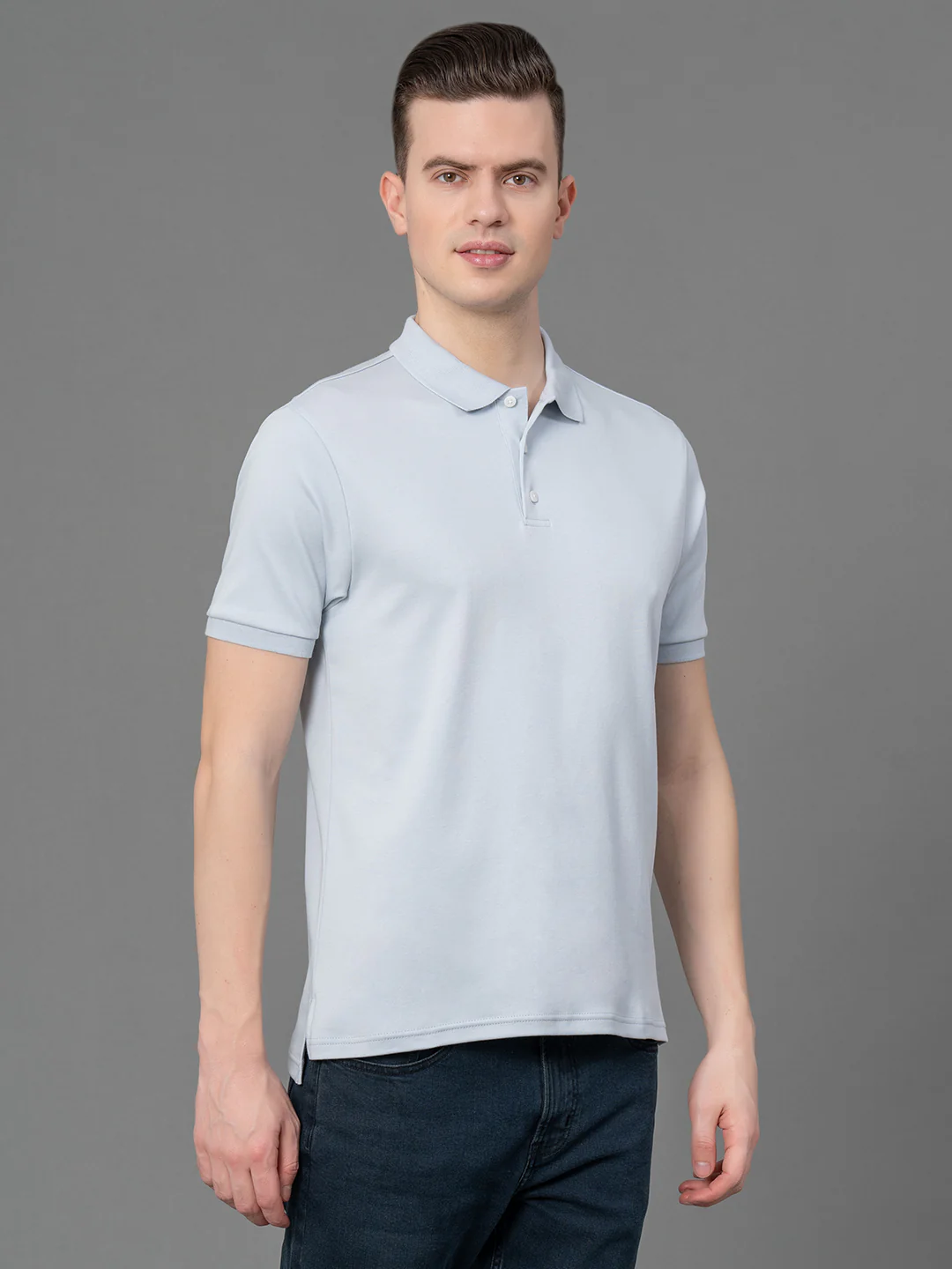 Satin Polo T-Shirt for Men - Image 2