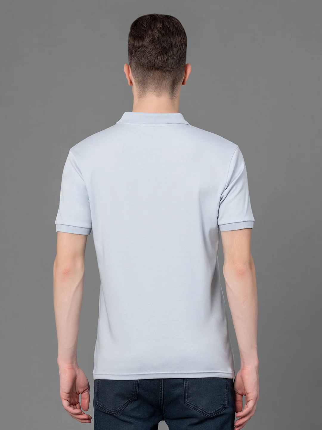 Satin Polo T-Shirt for Men - Image 3