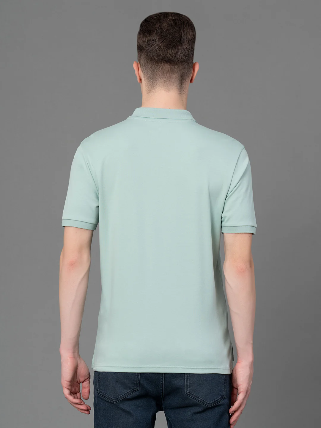 Satin Polo T-Shirt for Men - Image 3