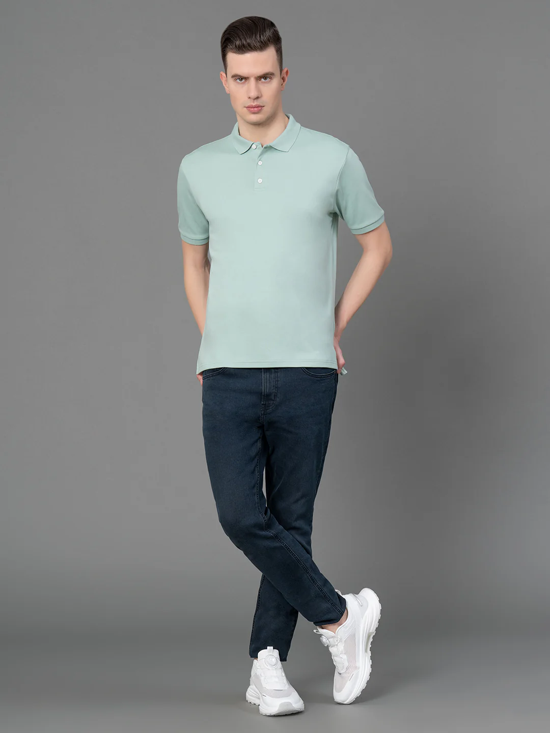 Satin Polo T-Shirt for Men - Image 5
