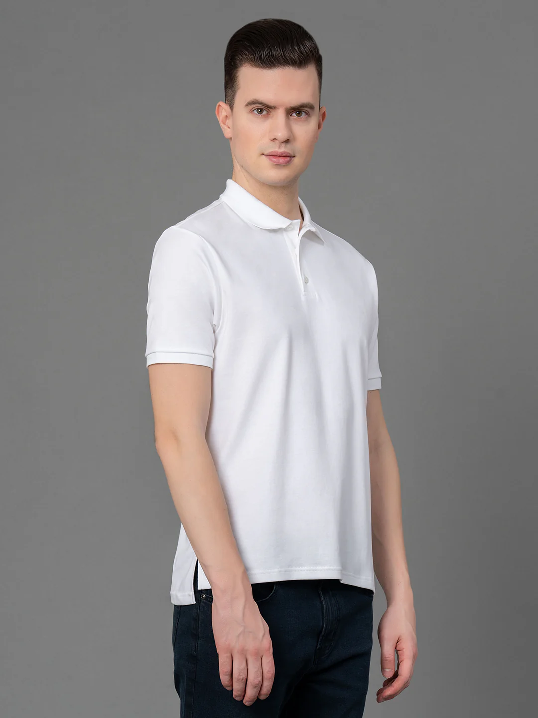 Satin Polo T-Shirt for Men - Image 2