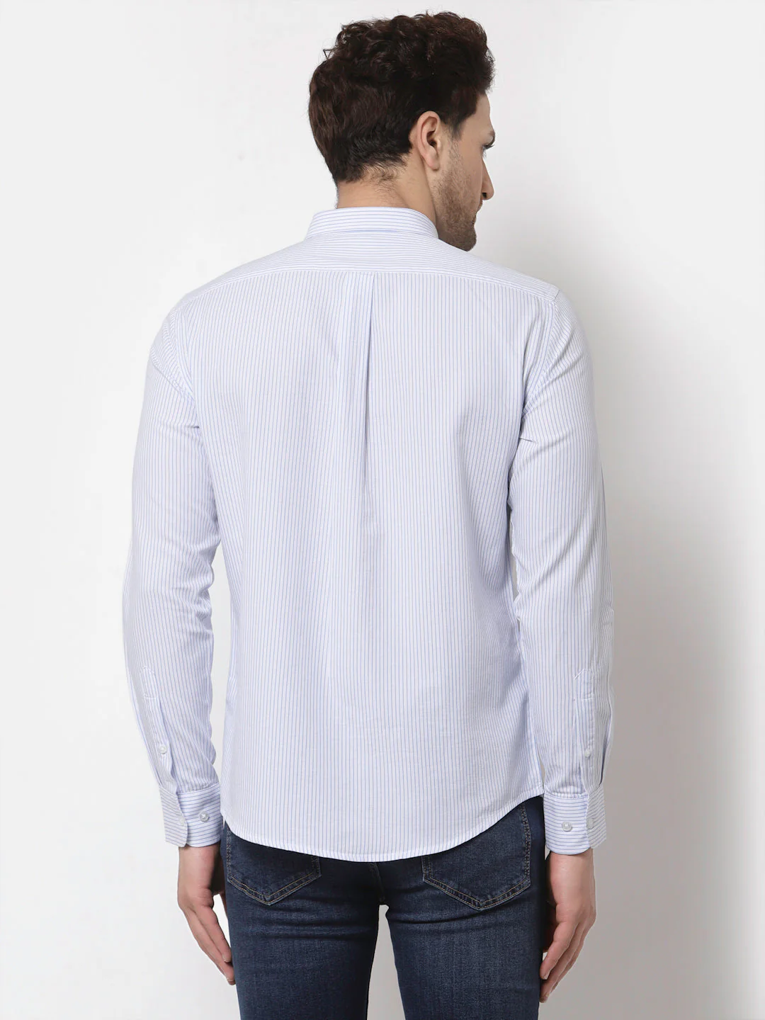 Smart Fit Striped Cotton Shirt for Men - Image 4
