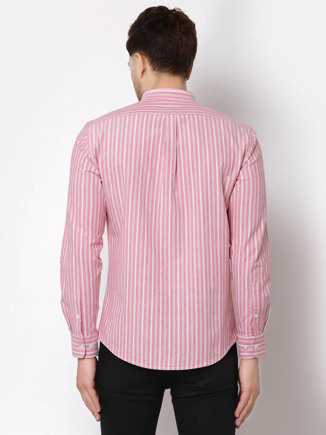 Smart Fit Striped Cotton Shirt for Men - Image 4