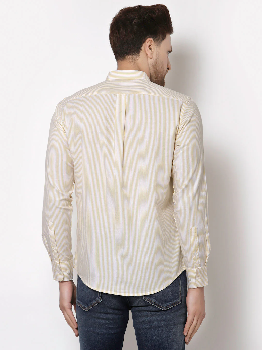 Smart Fit Striped Cotton Shirt for Men - Image 4